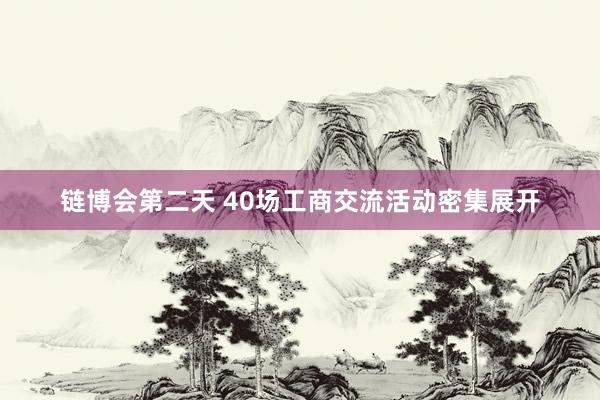 链博会第二天 40场工商交流活动密集展开