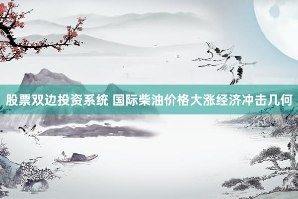 股票双边投资系统 国际柴油价格大涨　经济冲击几何